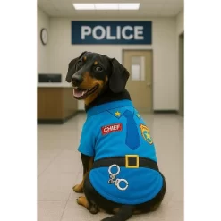Parisian Pet 'Officer Woof' Halloween Costume For Dogs & Cats – Police Dog Costume, Pet Officer Outfit For Halloween, Light Blue 8 Parisian Pet 'Officer Woof' Halloween Costume For Dogs & Cats – Police Dog Costume, Pet Officer Outfit For Halloween, Light Blue -Festival Store GUEST 005c7b34 176d 4692 aef7 84f7a3efc255