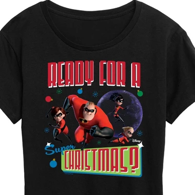 Women's - Disney - Ready For A Super Christmas Short Sleeve Graphic T-Shirt 1 Women's - Disney - Ready For A Super Christmas Short Sleeve Graphic T-Shirt