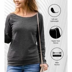 Women's - Disney - Princess Christmas Grid Lightweight French Terry Wide Neck Long Sleeve Graphic Shirt -Festival Store GUEST 012b2459 70e4 44d7 b8c0 7ae11d3f552f