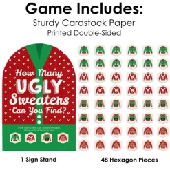 Big Dot Of Happiness Ugly Sweater - Holiday And Christmas Party Scavenger Hunt - 1 Stand And 48 Game Pieces - Hide And Find Game -Festival Store GUEST 01d5b9fe c161 4ad4 827b 40918ea59ba2