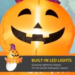 Yukimo 3.4ft Halloween Inflatable Window Sticker Ghost, LED-lit Outdoor Decoration, Waterproof -Festival Store GUEST 02bde6f0 bf1d 4c3f b850 e9a79533dd27