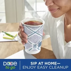 Dixie To Go Disposable Hot Cups & Lids - 12oz -Festival Store GUEST 02ed4e3a 4745 41f2 84f6 f6e69e84c10c