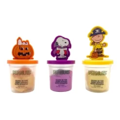 Innovative Designs 3pk Glow In The Dark Dough With Stampers Peanuts 3pk