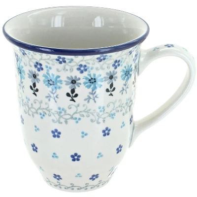 Blue Rose Polish Pottery 826 Ceramika Artystyczna Large Coffee Mug 7 Blue Rose Polish Pottery 826 Ceramika Artystyczna Large Coffee Mug - Image 7