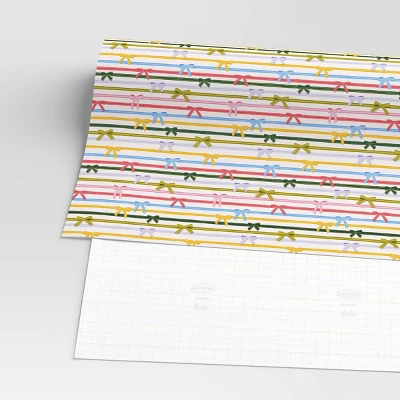 30” 20 Sq Ft Christmas Roll Wrap Bowtie Stripes - Wondershop™ 2 30” 20 Sq Ft Christmas Roll Wrap Bowtie Stripes - Wondershop™ - Image 2