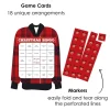 Big Dot Of Happiness Jolly Santa Claus - Bingo Cards And Markers - Christmas Party Shaped Bingo Game - Set Of 18