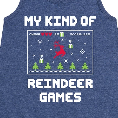 Girls' - Instant Message - My Kind Of Reindeer Games Christmas Graphic Sleeveless Aline Dress 1 Girls' - Instant Message - My Kind Of Reindeer Games Christmas Graphic Sleeveless Aline Dress