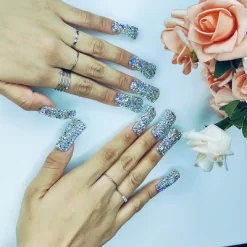 Vynxaria Multicolored Stunning Press-On Nails For Effortless Style Size M