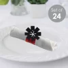 Big Dot Of Happiness Jolly Santa Claus - Christmas Party Paper Napkin Holder - Napkin Rings - Set Of 24