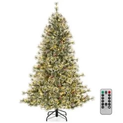 Costway 6/7.5/9 FT Artificial Christmas Tree With 360° Quick Power Connector 598/1086/1714 Pine Needles -Festival Store GUEST 1702a281 f881 4f9f ad8f 7d88d9fd40ed