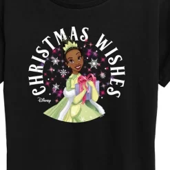 Women's - Disney - Christmas Wishes Tiana Short Sleeve Graphic T-Shirt