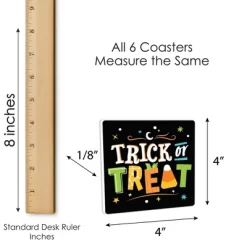 Big Dot Of Happiness Jack-O'-Lantern Halloween - Funny Kids Halloween Party Decorations - Drink Coasters - Set Of 6 -Festival Store GUEST 18b3f6ed da0f 480d a130 66b16233a04c