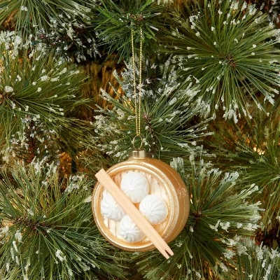 4" Glass Steamed Buns Christmas Tree Ornament - Wondershop™ 1 4" Glass Steamed Buns Christmas Tree Ornament - Wondershop™