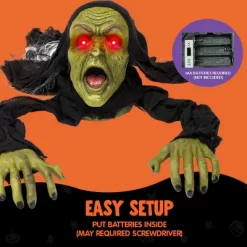 Joyfy Halloween Decoration Groundbreaker Zombie With Sound And Flashing Eyes For Halloween Outdoor Indoor Yard Garden Prop Decor -Festival Store GUEST 1ae82447 1d7b 45b4 bb30 7ab24e1ff4ad