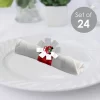 Big Dot Of Happiness Merry Little Christmas Tree - Red Truck Christmas Party Paper Napkin Holder - Napkin Rings - Set Of 24