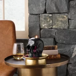 Bleeding Skull Wax Figural Candle - Thresholdâ„¢