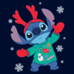 Men's Lilo & Stitch Christmas Outfit Alien Long Sleeve Shirt