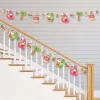 Big Dot Of Happiness Tropical Christmas - Beach Santa Holiday Party DIY Decorations - Clothespin Garland Banner - 44 Pc
