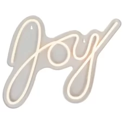 Northlight 12" White LED Lighted "Joy" Neon Style Christmas Sign -Festival Store GUEST 227f6fc2 75ce 45d5 b07e 71721beca0dc