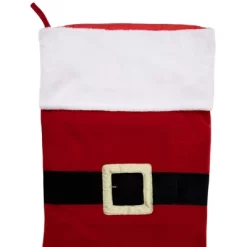 Northlight Velveteen Santa Claus Belt Buckle Commercial Christmas Stocking - 48" - Red And White 8 Northlight Velveteen Santa Claus Belt Buckle Commercial Christmas Stocking - 48" - Red And White -Festival Store GUEST 22f2cc03 73bd 4da8 be7f 76b78ec53184