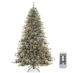 Costway 6/7.5/9 FT Artificial Christmas Tree With 360° Quick Power Connector 598/1086/1714 Pine Needles -Festival Store GUEST 25c42b4a be70 45d0 b736 388298126381