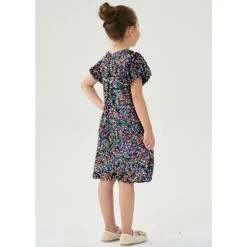 2Bunnies Girls' Christmas New Year's Colorful Stardust Sequin Dress Puff Sleeve -Festival Store GUEST 2cc659d8 a112 4817 8c7a 4a9695300f52