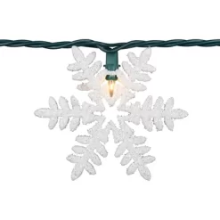 Northlight 10-Count White Glittered Snowflake Christmas Light Set, 6ft Green Wire 10 Northlight 10-Count White Glittered Snowflake Christmas Light Set, 6ft Green Wire -Festival Store GUEST 2d84a416 828b 435d a8b3 caf0f2964b0f
