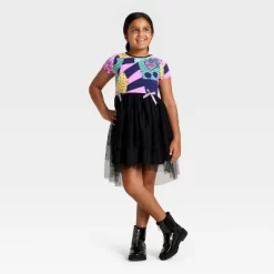 Disney Girls' The Nightmare Before Christmas Sally Tulle Character Dress - Black -Festival Store GUEST 307cdb33 49c8 4475 9eb8 b971d3d7e34a