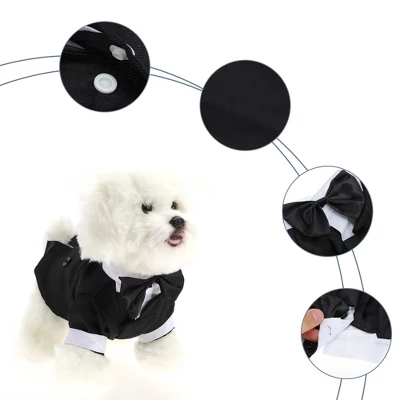 Unique Bargains Stylish Dog Tuxedo Black 1 Pc 5 Unique Bargains Stylish Dog Tuxedo Black 1 Pc - Image 5