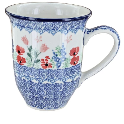 Blue Rose Polish Pottery 826 Ceramika Artystyczna Large Coffee Mug 11 Blue Rose Polish Pottery 826 Ceramika Artystyczna Large Coffee Mug - Image 11