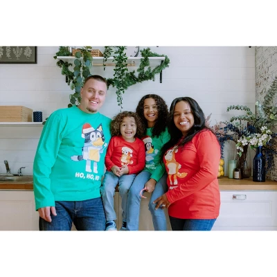 Bluey Christmas Matching Family Long Sleeve T-Shirt Little Kid To Big Kid 3 Bluey Christmas Matching Family Long Sleeve T-Shirt Little Kid To Big Kid - Image 3