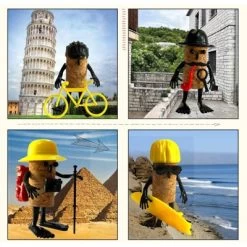 The Purple Cow Corkish & Co Advent Calendar: Winter Paper Cardboard Tabletop Decor