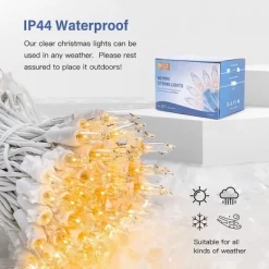 Itopfox 2-Pack 50-Count Clear Christmas Lights With White Wire, Warm White Mini String Lights For Holiday, Xmas Tree, Party, Wedding, Decorations -Festival Store GUEST 35b45a4f 4981 45c2 a7b1 1d18b324f63f