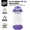 Joyfy 9 FT Halloween Inflatable Outdoor Decoration, Inflatable Purple UFO With Built-in LEDs For Halloween Party Yard Garden Lawn Outside Decoration