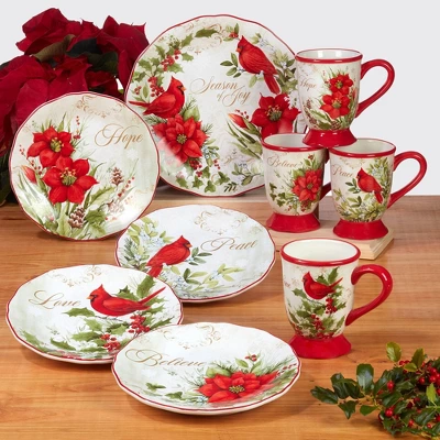 Set Of 4 Winter's Medley Dining Dessert Plates - Certified International 5 Set Of 4 Winter's Medley Dining Dessert Plates - Certified International - Image 5