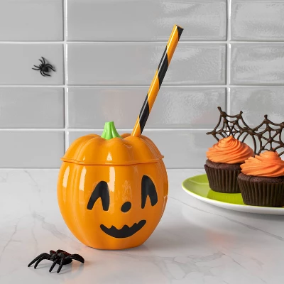 12 Fl Oz Halloween Figural Pumpkin Tumbler - Hyde And EEK! Boutique™ 1 12 Fl Oz Halloween Figural Pumpkin Tumbler - Hyde And EEK! Boutique™