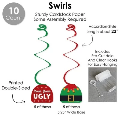 Big Dot Of Happiness Ugly Sweater - Holiday And Christmas Party Supplies Decoration Kit - Decor Galore Party Pack - 51 Pieces 4 Big Dot Of Happiness Ugly Sweater - Holiday And Christmas Party Supplies Decoration Kit - Decor Galore Party Pack - 51 Pieces - Image 4