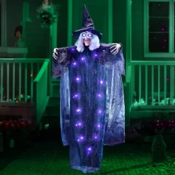 Joyfy Halloween Hanging Talking Witch, Halloween Hanging Ghosts Decorations Prop, Light-up Hanging Witch For Haunted House Outdoor/Indoor Decor -Festival Store GUEST 388c558e 5048 4875 b0fc 65cd220ad705