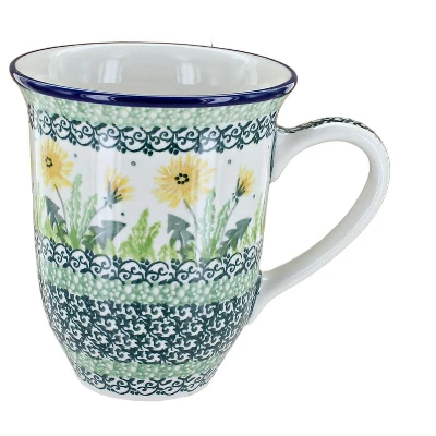 Blue Rose Polish Pottery 826 Ceramika Artystyczna Large Coffee Mug 8 Blue Rose Polish Pottery 826 Ceramika Artystyczna Large Coffee Mug - Image 8