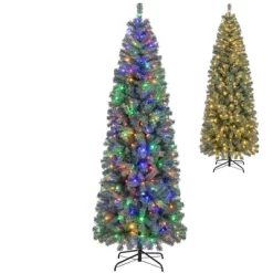 Costway 4.5/6.5/7.5/9 FT Artificial Xmas Tree With 256/556/724/1168 Branch Tips 100/200/250/500 LED Lights 9 Lighting Modes -Festival Store GUEST 3cd7594c d672 4b1a 9bd9 0c660094ddb4