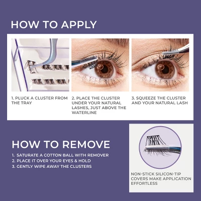 KISS Products ImPRESS Long Lasting Press-On Self Adhesive False Eyelashes - Demi Wispy - 25ct 4 KISS Products ImPRESS Long Lasting Press-On Self Adhesive False Eyelashes - Demi Wispy - 25ct - Image 4