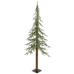 Northlight Pre-Lit Medium Alpine Artificial Christmas Tree - 6' - Clear LED Lights -Festival Store GUEST 3f652740 2e78 41a3 857f 0a6c3154692a