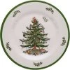Spode Christmas Tree Melamine Salad Plate (Set Of 4) - 8 Inch Shatterproof Serving Plate - Festive Tableware, Dishwasher Safe Dinnerware