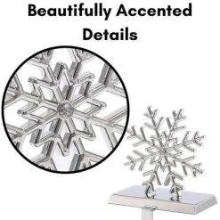 BIRDROCK HOME Christmas Stocking Holders For Mantel Set Of 4 - Reindeer, Snowman, Snowflake, Tree -Festival Store GUEST 40269882 59df 4c6d ba5e d63729d5455d