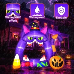 Fun Little Toys 7.3FT Halloween Decorations - Outdoor Inflatable Pumpkin Photo Frame With Candies, Built-in LEDs For Blow Up Decor -Festival Store GUEST 4351e7fb 6643 4d94 aeb6 22dabbe9cbbb