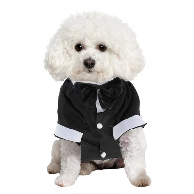 Unique Bargains Stylish Dog Tuxedo Black 1 Pc 8 Unique Bargains Stylish Dog Tuxedo Black 1 Pc - Image 8