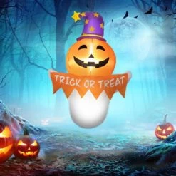 Yukimo 3.4ft Halloween Inflatable Window Sticker Ghost, LED-lit Outdoor Decoration, Waterproof -Festival Store GUEST 43fde5ca 9e38 4798 9fad 751d8026b6d2