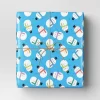 40" 125 Sq Ft Christmas Roll Wrap Snowmen On Light Blue - Wondershop™