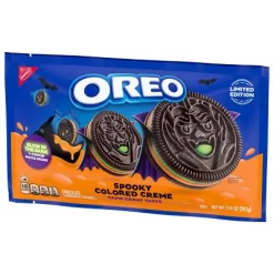 Oreo Halloween Green And Orange Creme Chocolate Sandwich Cookies - 7.14oz/14ct -Festival Store GUEST 491d8aa5 a92f 4494 8c68 9cecd3994584
