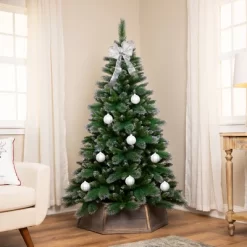 Northlight Two-Tone Spruce Pine Glitter Tip Medium Artificial Christmas Tree - 6' - Unlit